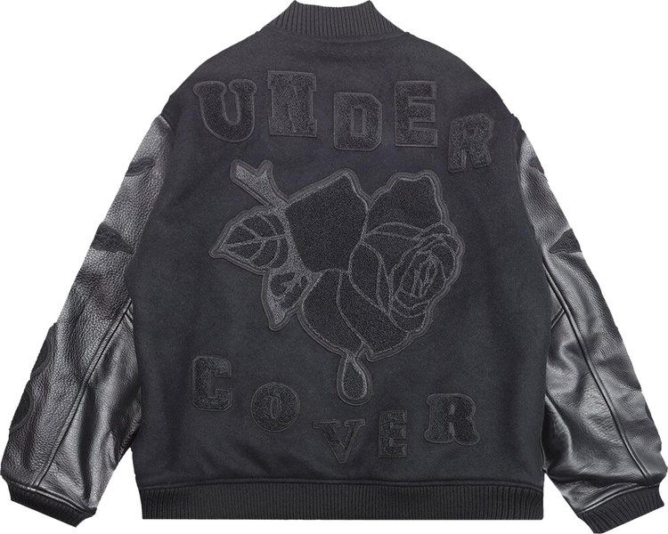 Undercover Chaos Balance Varsity Jacket Black