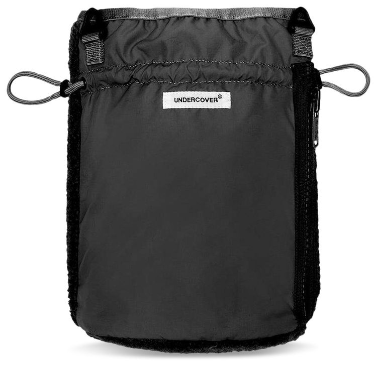 Undercover Faux Shearling Shoulder Bag Black