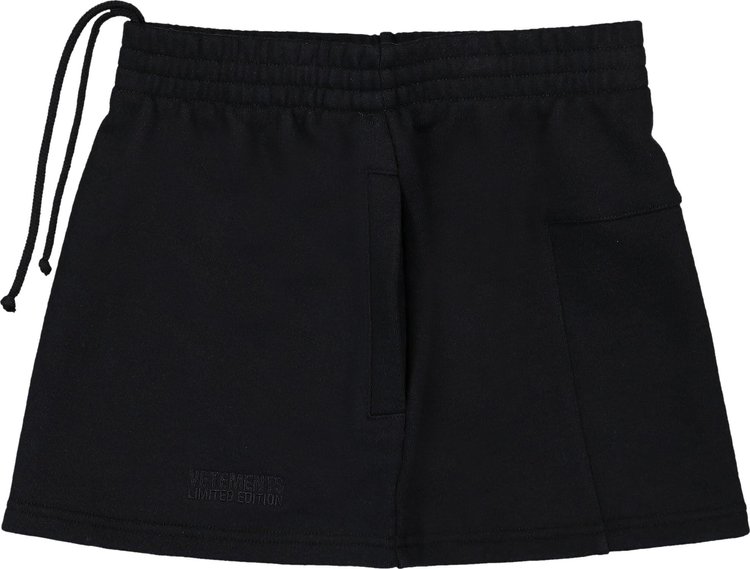 Vetements Push Up Molton Mini Skirt Black