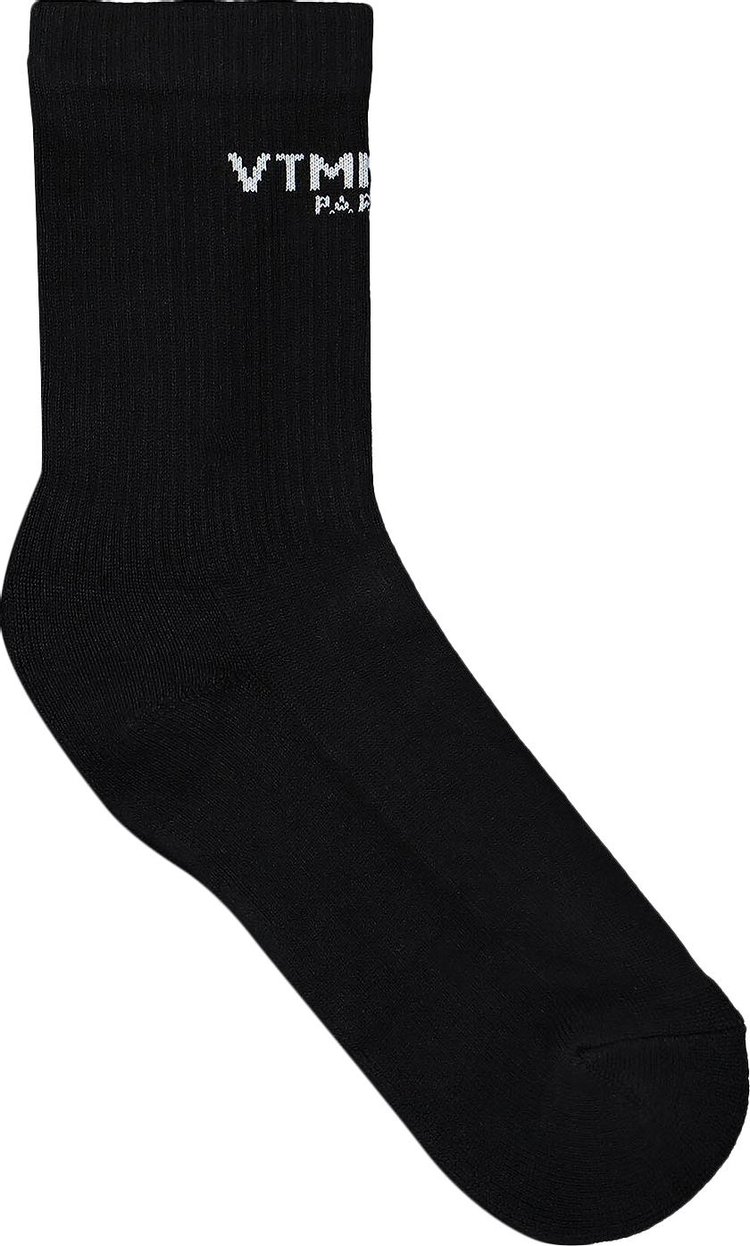 VTMNTS Paris Logo Socks 'Black'