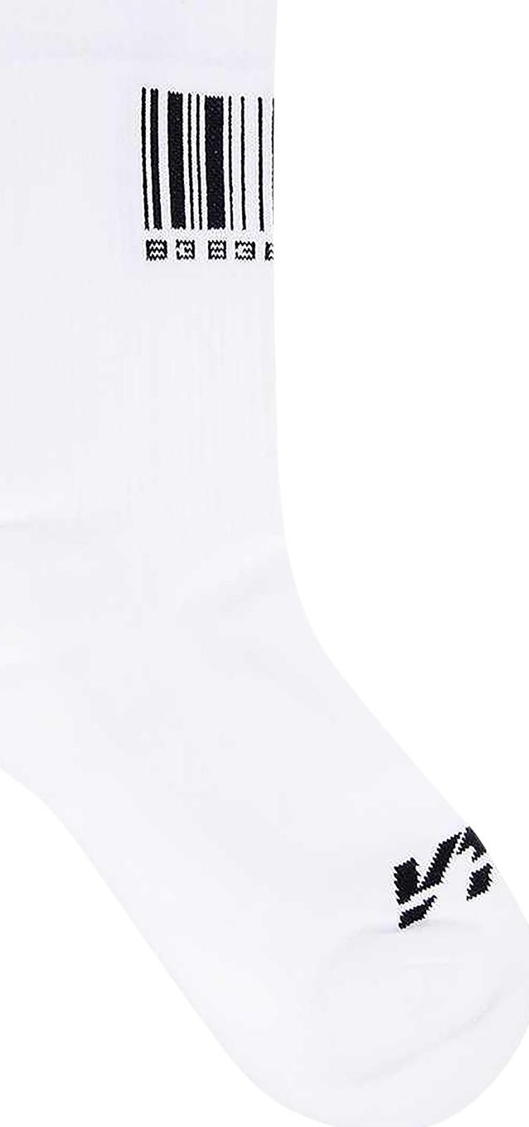 VTMNTS Barcode Socks 'White'