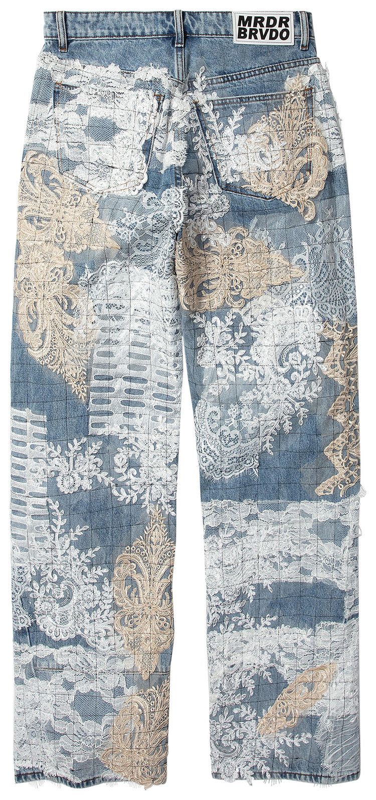 Who Decides War Grid Lace Denim Blue