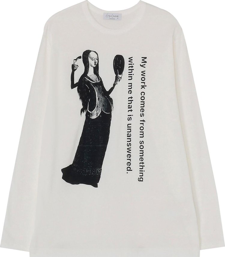 Yohji Yamamoto Long-Sleeve T-Shirt 'Off White'