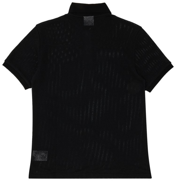 Courreges AC Mesh Polo Black