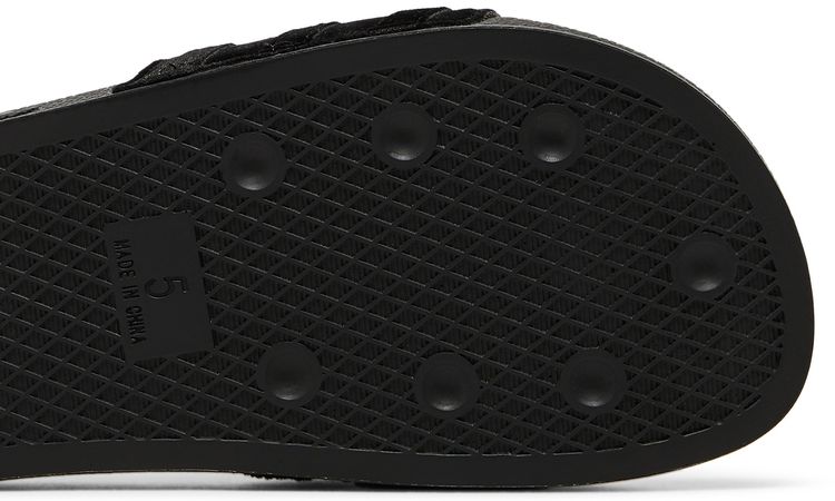 Adidas Wmns Adilette Slide Black Gold Metallic