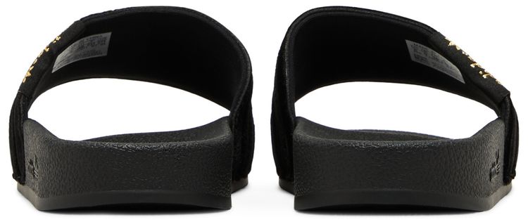 Adidas Wmns Adilette Slide Black Gold Metallic
