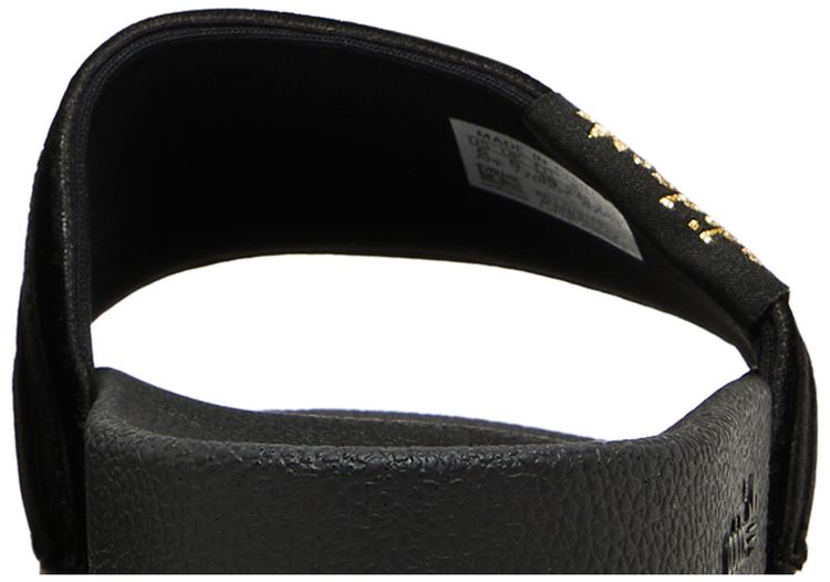 Adidas Wmns Adilette Slide Black Gold Metallic