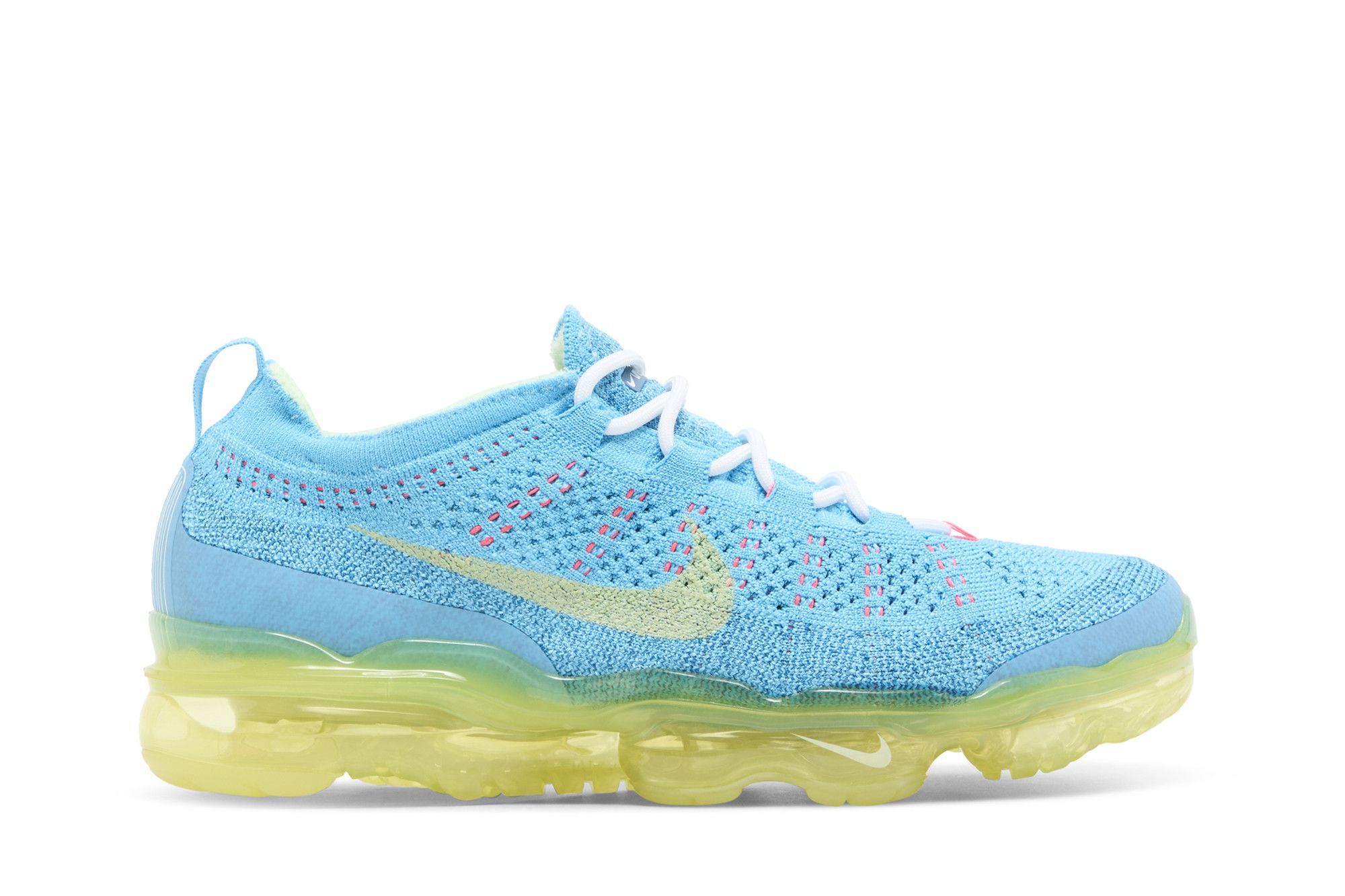 Blue and yellow vapormax top