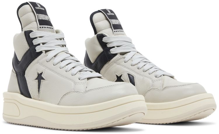 Rick Owens x DRKSHDW TURBOWPN Mid Oyster Black