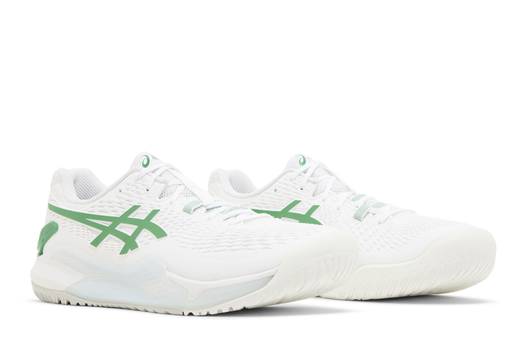 Buy Asics Gel Resolution 9 2E Wide 'White Green' - 1043A017 101 | GOAT