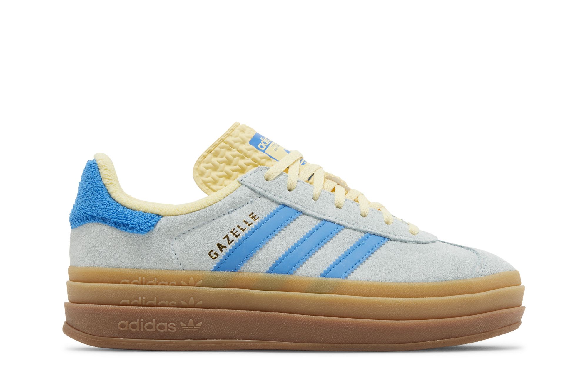 Size 10.0 Wmns Gazelle Bold Almost Blue Yellow