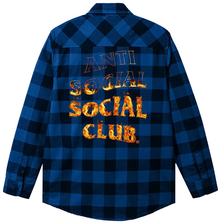 Buy Anti Social Social Club A Fire Inside Flannel 