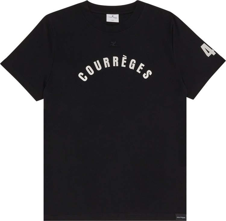 Courrèges AC Straight Printed T-Shirt 'Black'