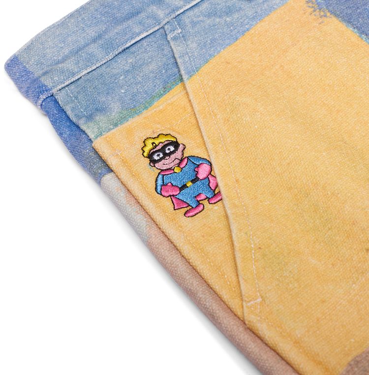 KidSuper Checkered Painted Printed Short Multicolor