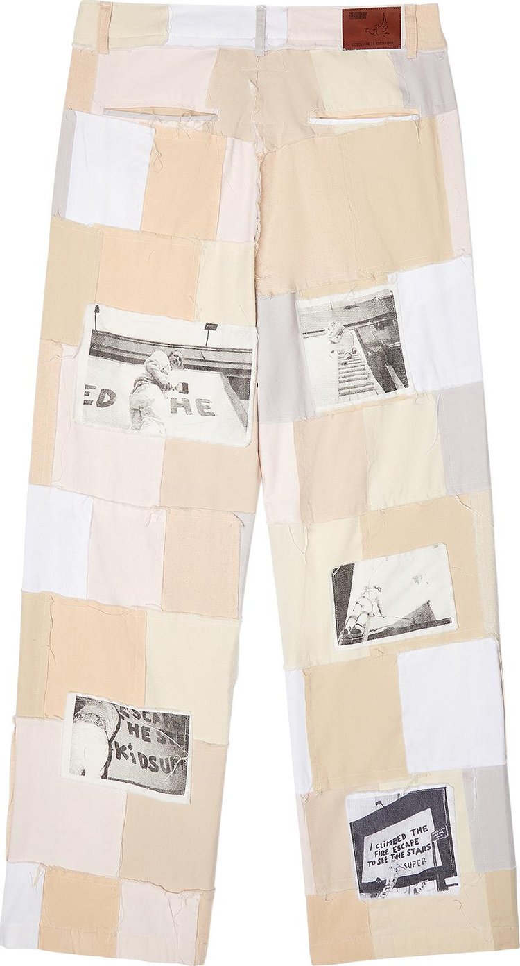 KidSuper Patchwork Pant Natural