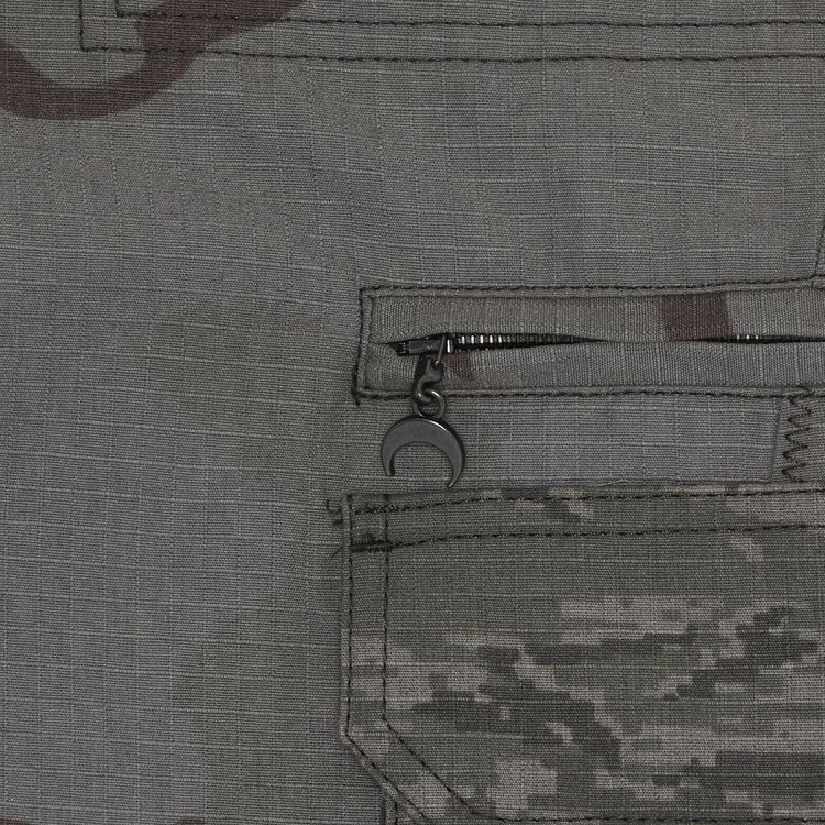 Marine Serre Regenerated Camo Cargo Pants Dark Grey