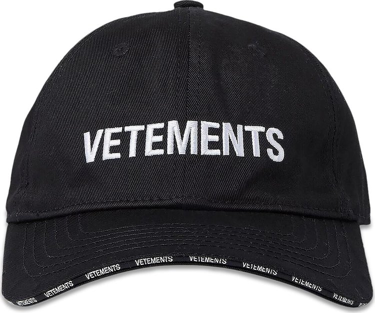 Vetements Iconic Logo Cap Black