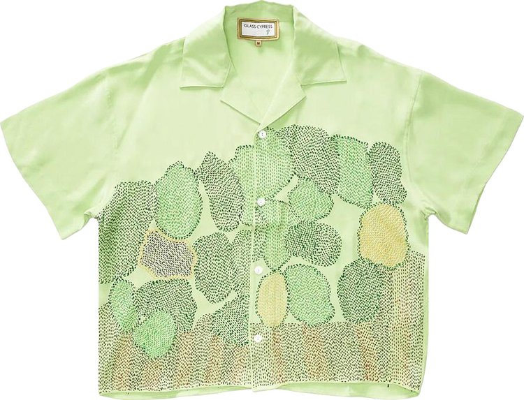 Glass Cypress Silk Shirt 'Green'