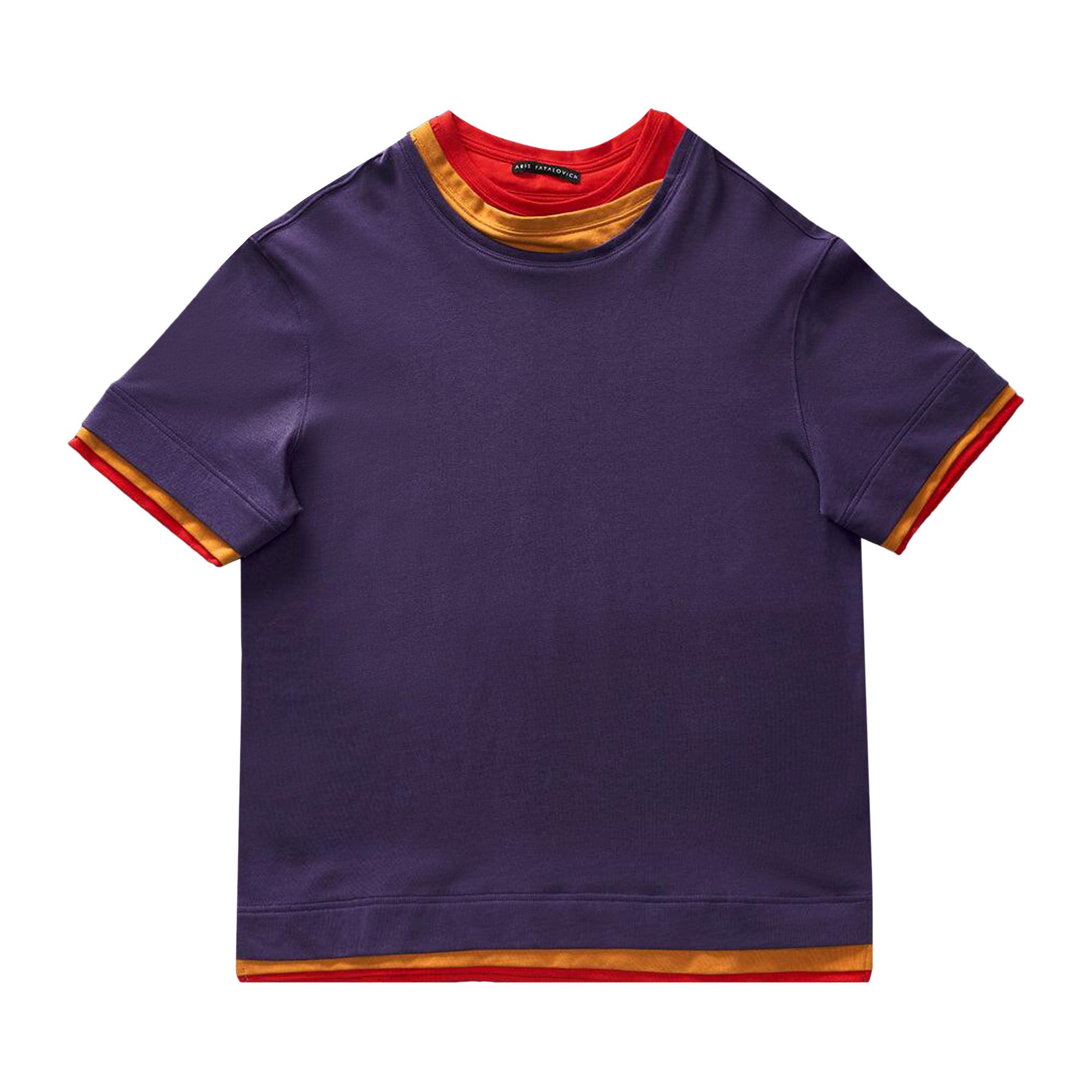Buy Aris Tatalovich Triple Layer T-Shirt 'Purple' - ATFW23T00 PURP