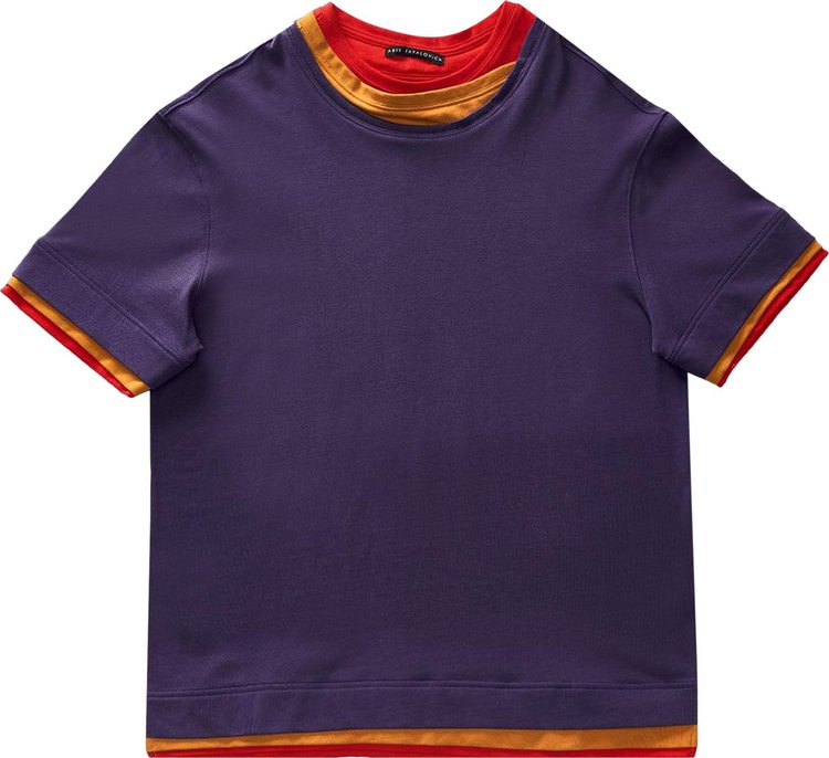 Aris Tatalovich Triple Layer T Shirt Purple