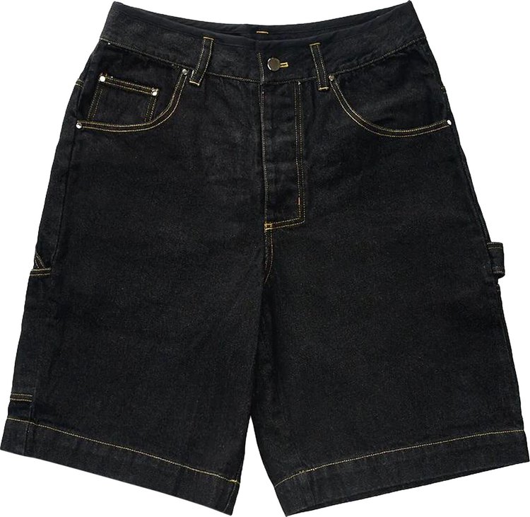 Aris Tatalovich Denim Work Shorts Black