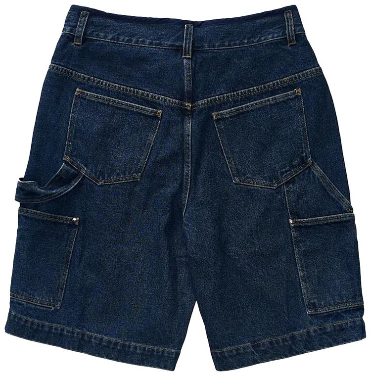 Aris Tatalovich Denim Work Shorts Blue