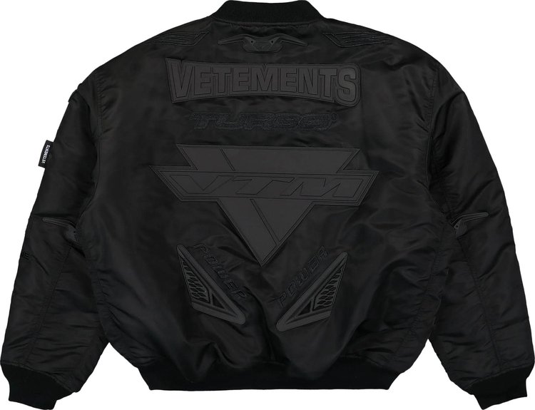 Vetements Motorcycle Bomber Jacket Black