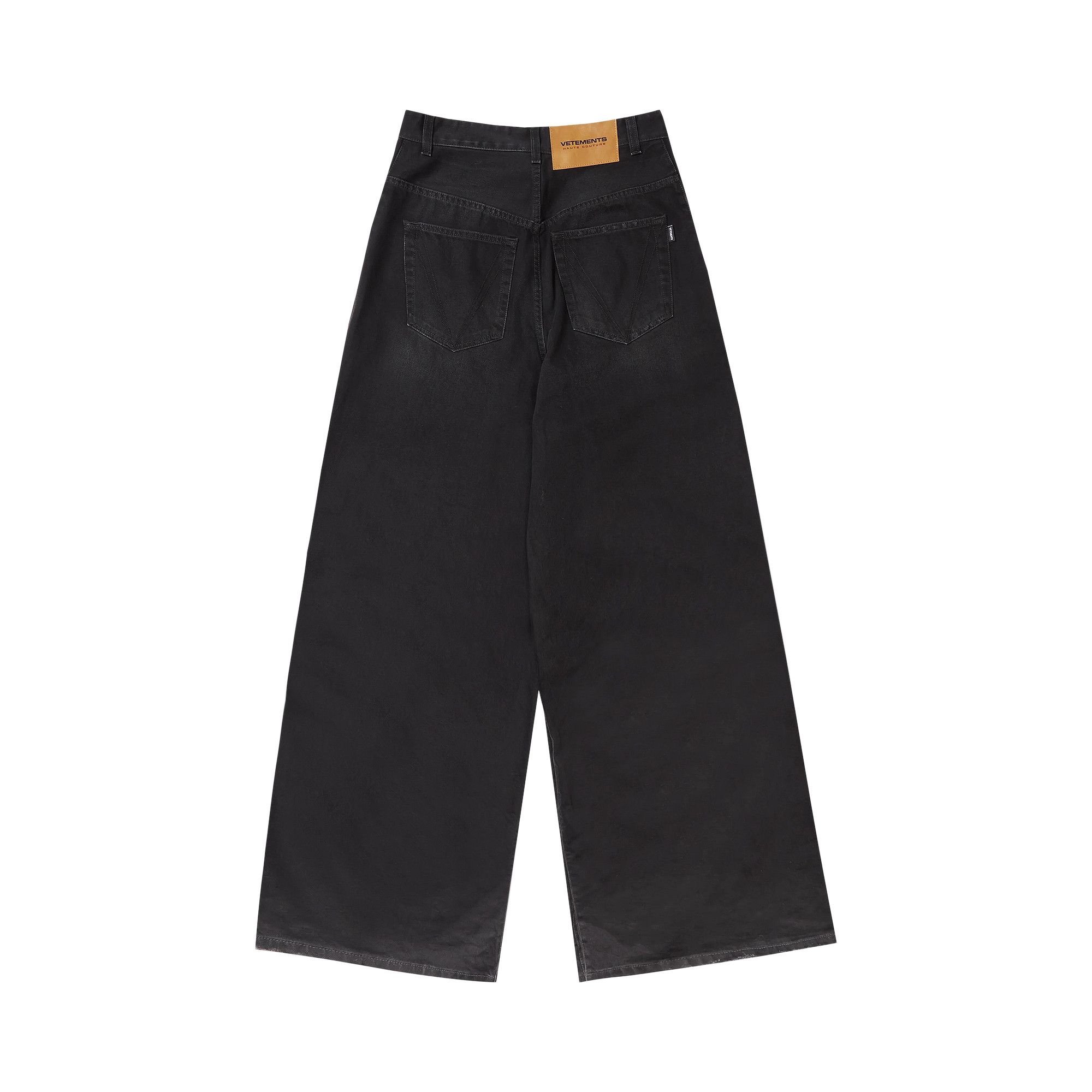 Buy Vetements Plain Baggy Jeans 'Black' - UE54PA260B BLAC | GOAT