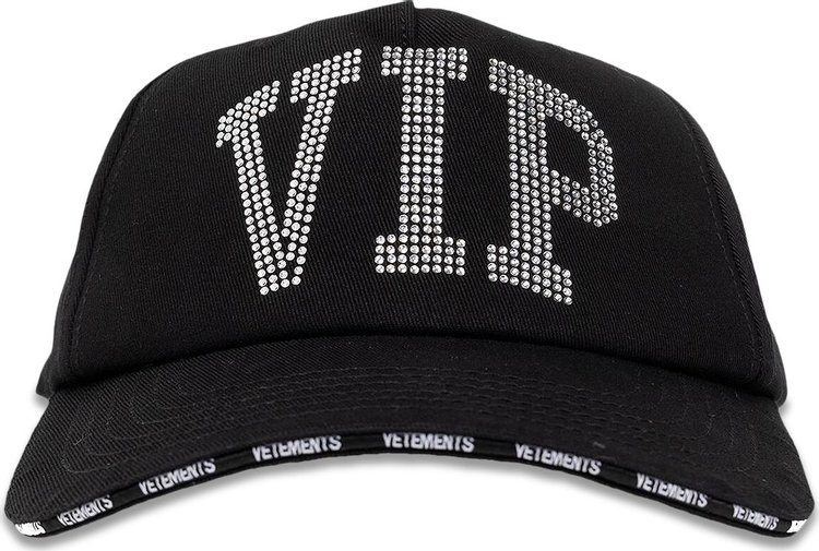 Vetements VIP Crystal Cap 'Black'