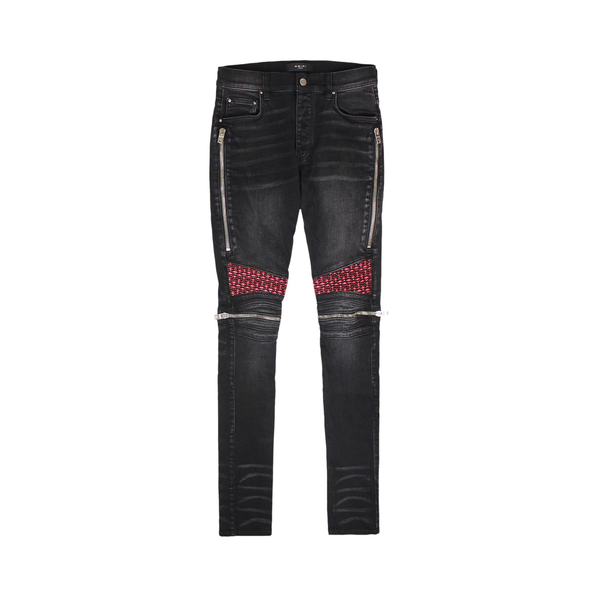 Buy Amiri Velvet PJ MX2 Jean 'Aged Black' - MDS076 023 AGED