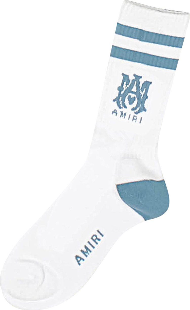 Amiri Striped Socks 'Blue'