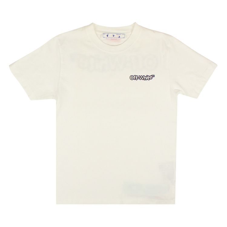 Off White Blur Slim Tee WhiteBlack