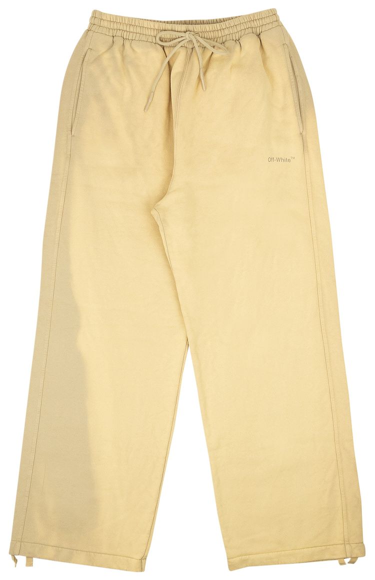 Off White Diag Tab Vintage Skate Sweatpants Dark Sand