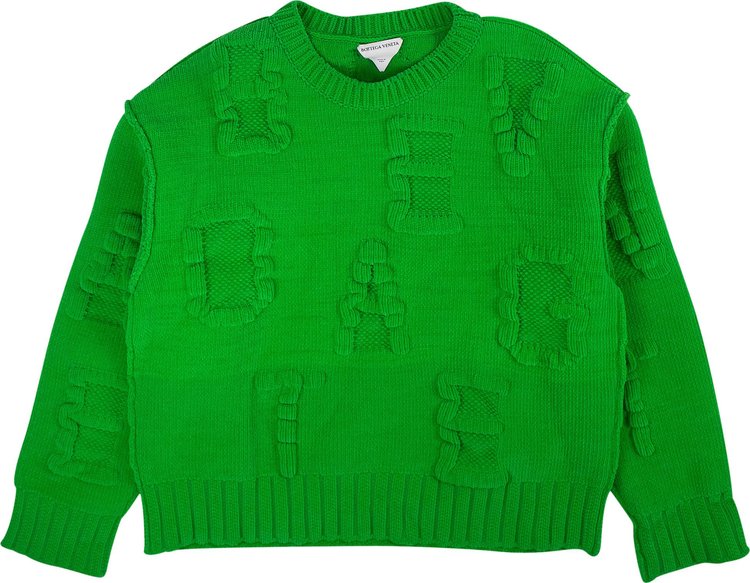 Bottega Veneta Alphabet Chenile Knit Sweater 'Green'