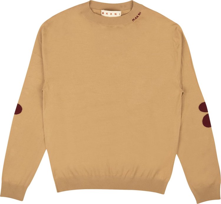 Marni Flower Patch Sweater 'Brown'