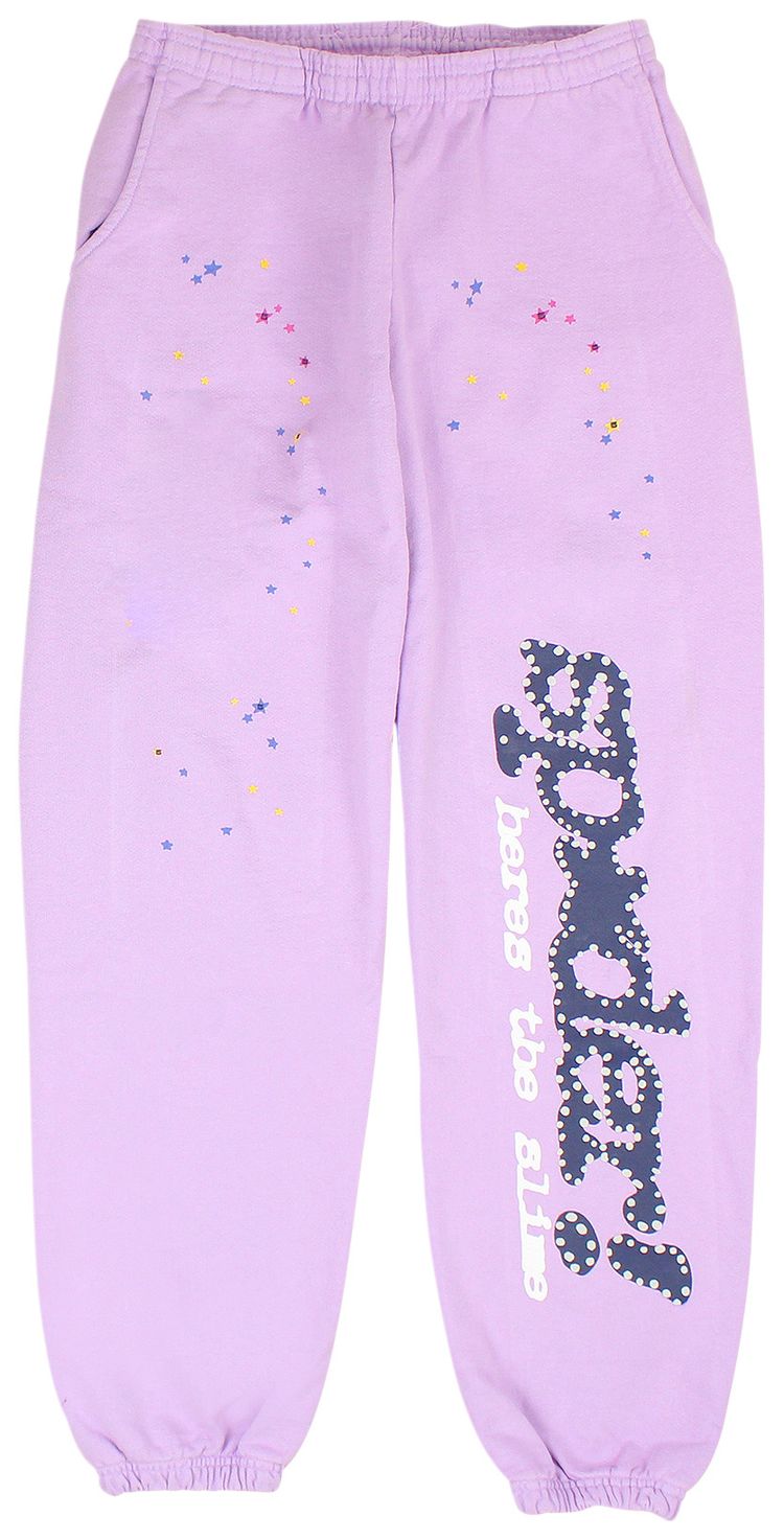 Sp5der Sweatpants Purple