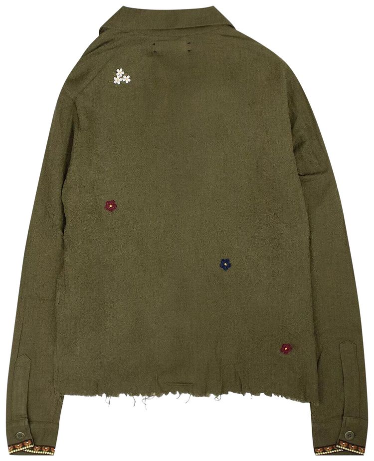 Amiri Patch Military Shirt Olive
