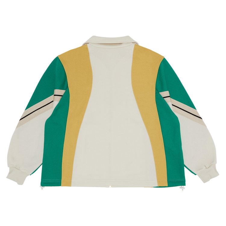 Palm Angels Monogram Colorblock Sweatshirt Off WhiteMulticolor