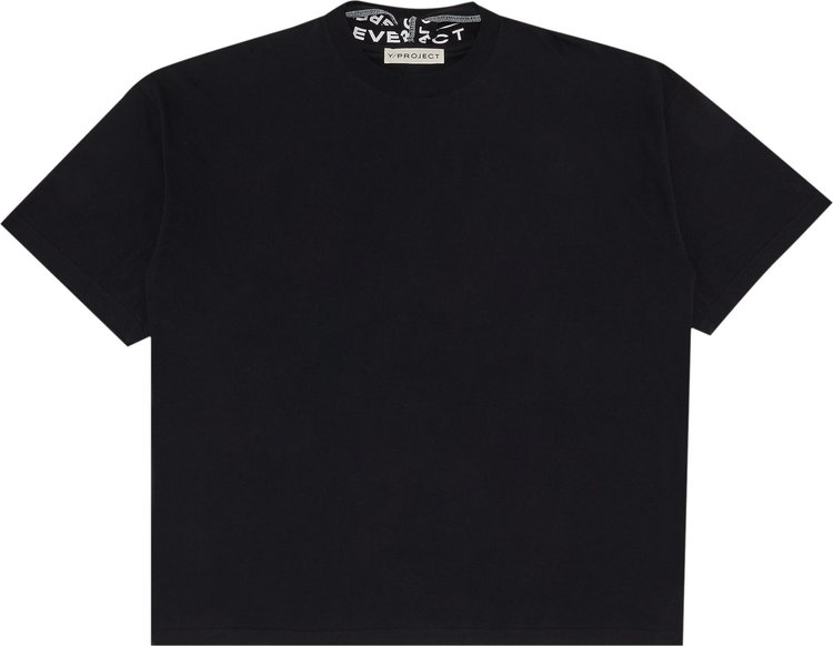 Y/Project Evergreen Triple Collar T-Shirt 'Vintage Black'
