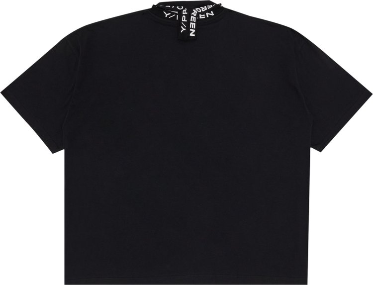 YProject Evergreen Triple Collar T Shirt Vintage Black