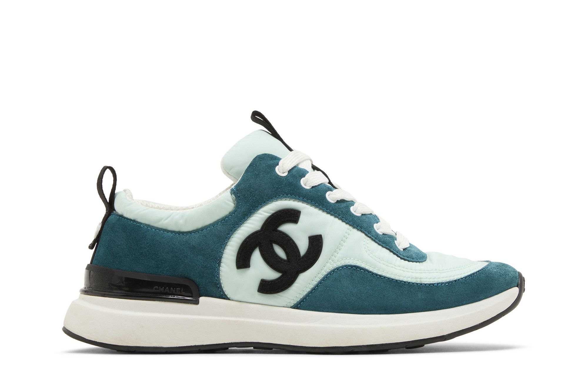 Buy Chanel Wmns Suede Calfskin Sneaker 'Light Green' - G37122