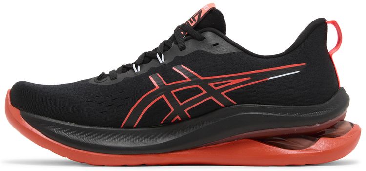 Asics Gel Kinsei Max Black Sunrise Red