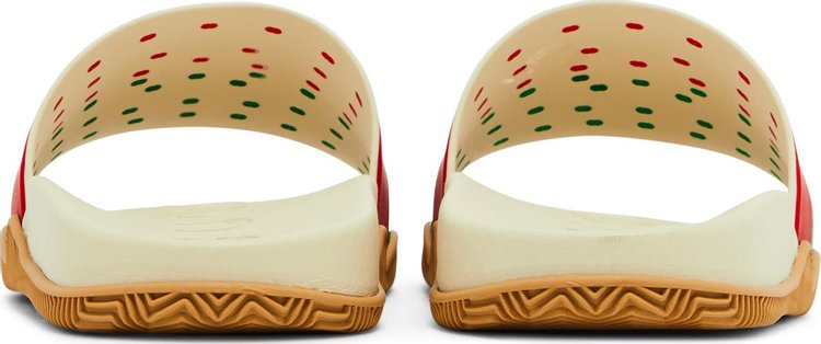 Gucci Wmns Slide Interlocking G   White Red Green