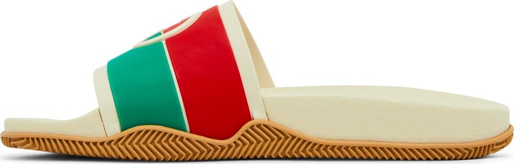 Gucci Wmns Slide Interlocking G   White Red Green