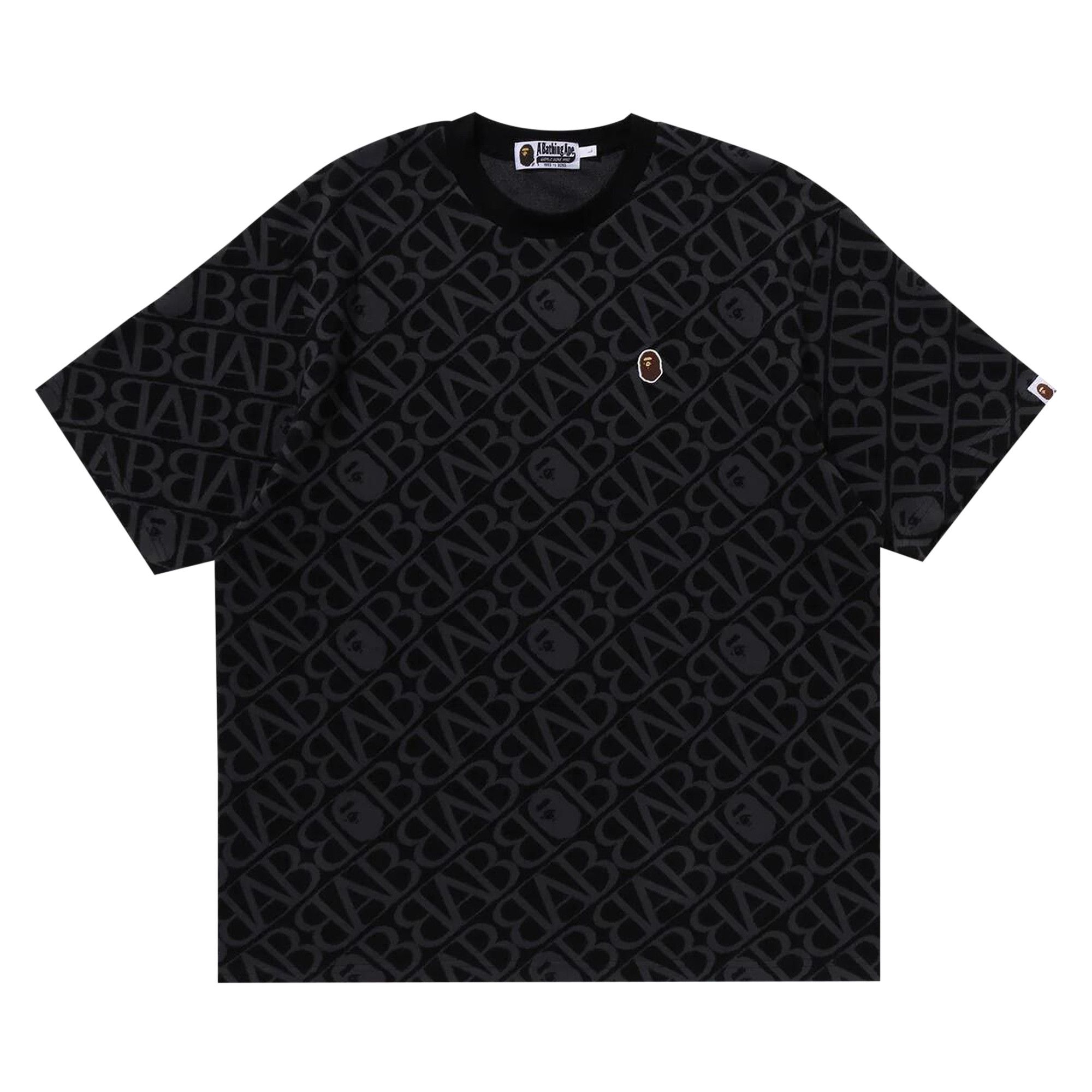 Buy BAPE Sport Monogram Ape Head One Point Tee 'Black
