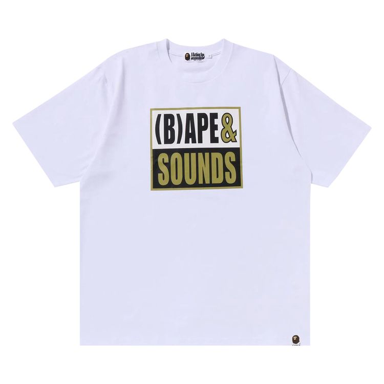 BAPE Sounds Logo Tee White