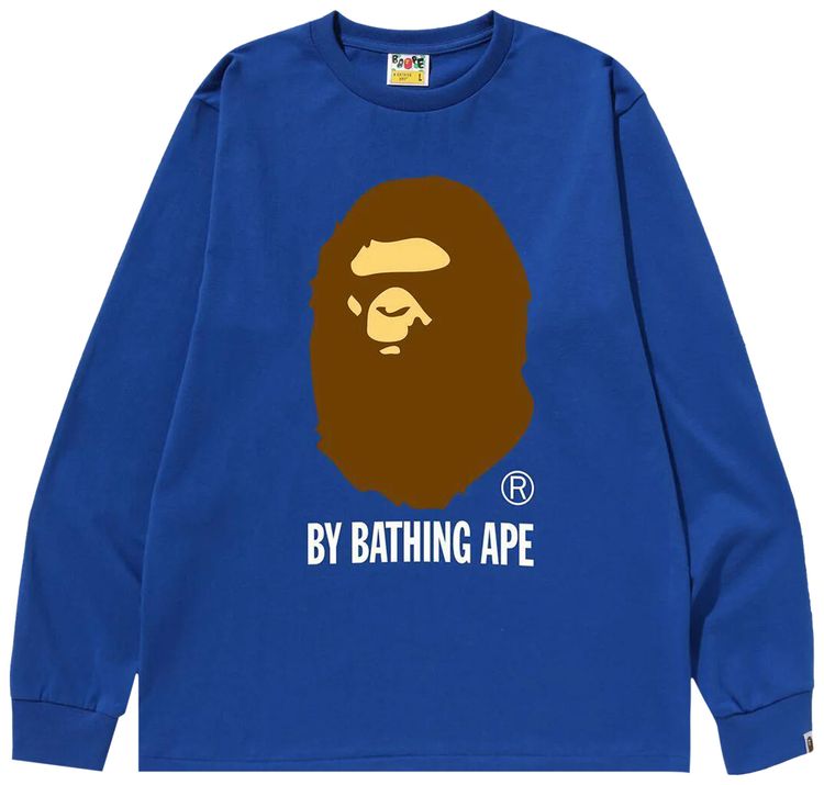 BAPE By Bathing Ape Long Sleeve Tee Blue
