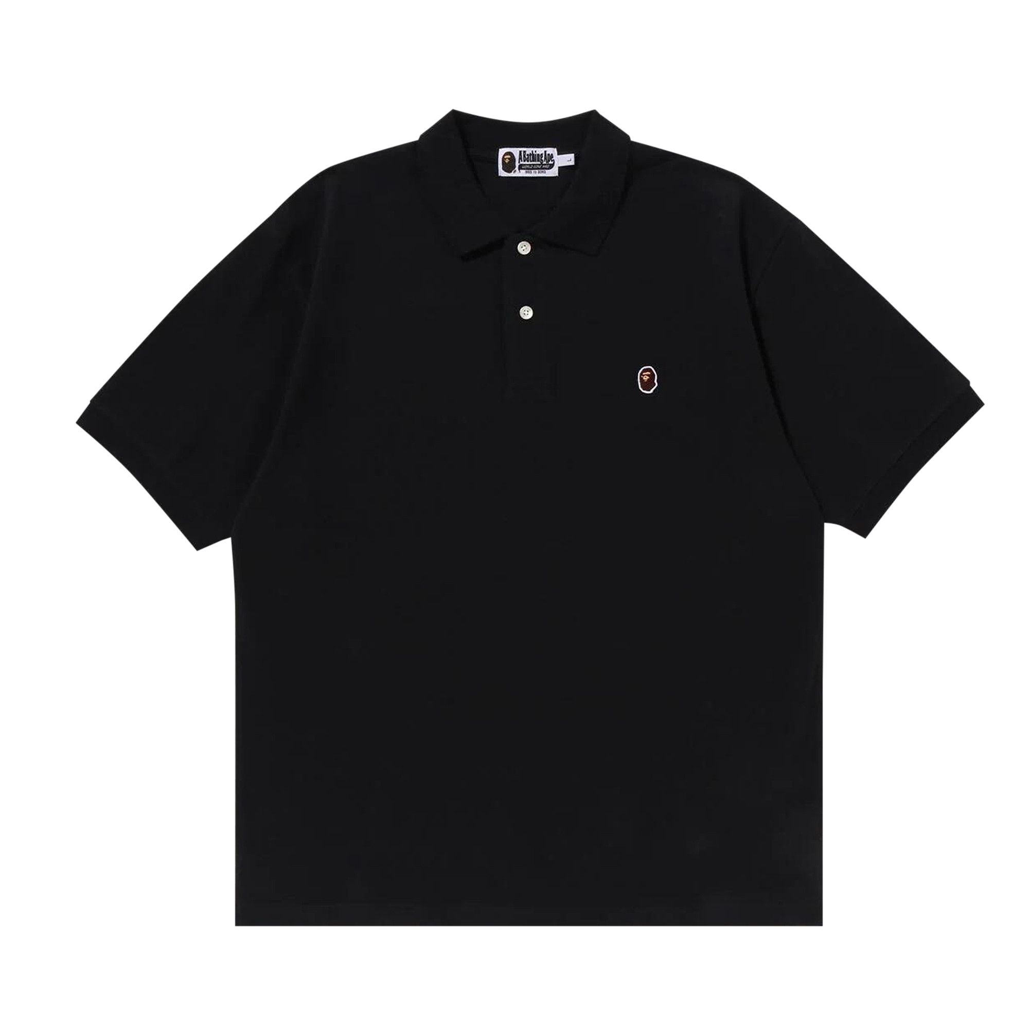 トップス a bathing ape bapesta polo shirt Buy BAPE One Point Relaxed Fit Polo Shirt 'Black' - 1K25 112