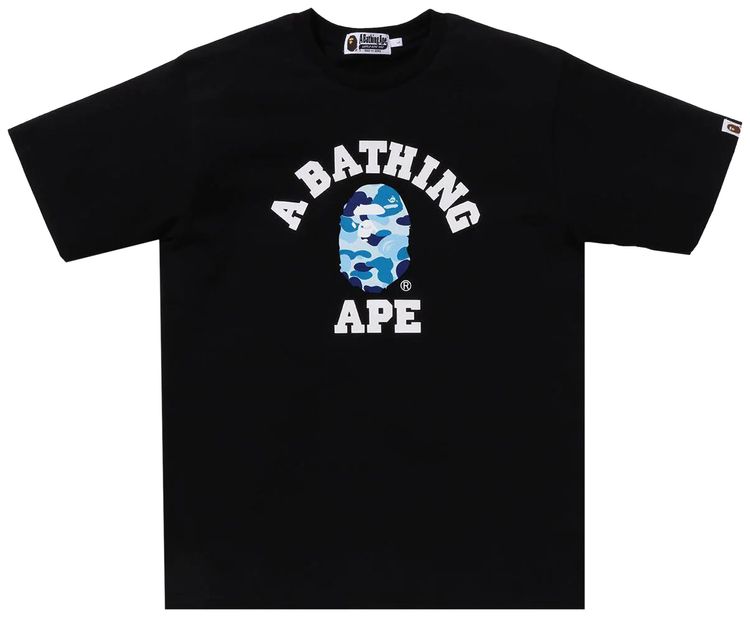 BAPE ABC Camo College Organic Tee BlackBlue