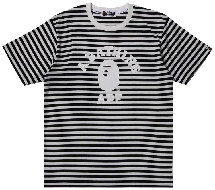 BAPE College Hoop Tee Black